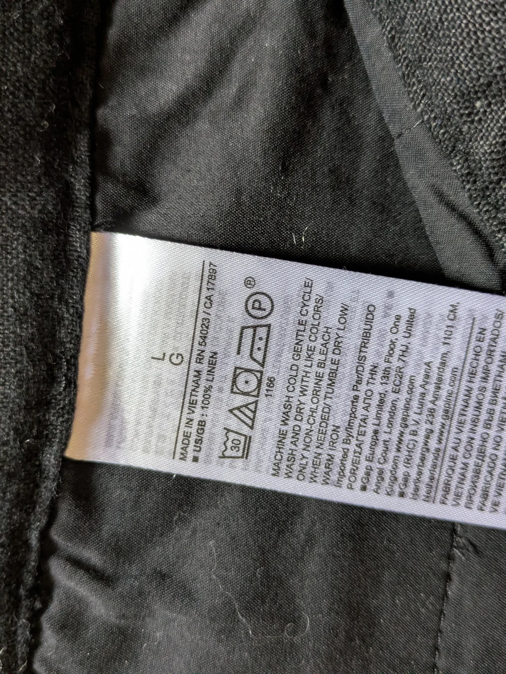 Banana Republic The Everyday Pant Black Wide-Leg Linen Trousers L